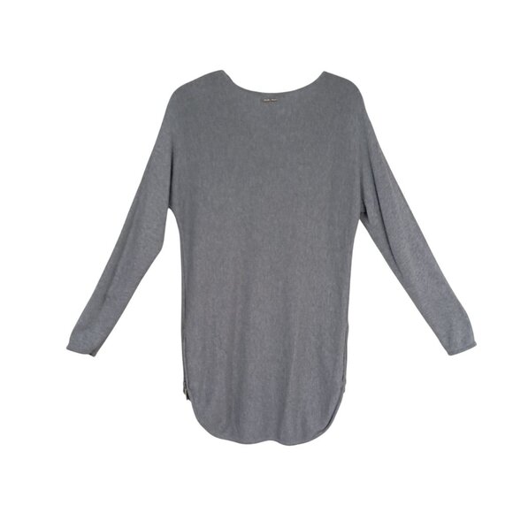 Michael Kors Sweater Womens Gray Long Sleeve Knit With Side Zipper Accents - Picture 8 of 13